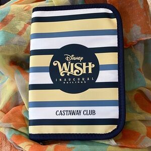 Inaugural Disney wish sailings wallet/passport holder water resistant